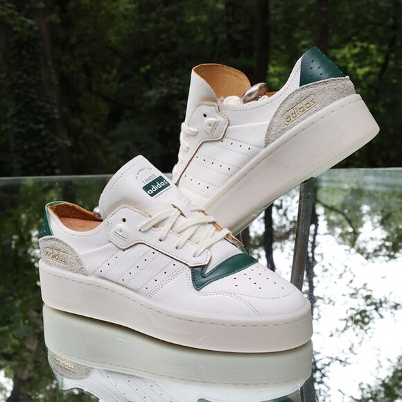 Adidas Rivalry Summer Low White Green Size 10 - Picture 3 of 13
